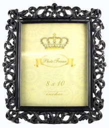 Photo Frame Antique Look Black 8" x 10" 