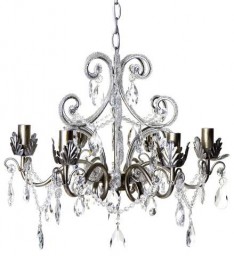 Chantilly Chandelier - 8 Arm Antique Silver