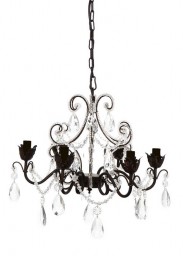 Chantilly Chandelier 6 Arm - Antique Black