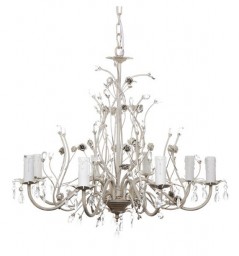 Floriade Chandelier - 8 Arm Antique White 