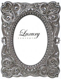 Antique Look Photo Frame Silver 4" x 6"