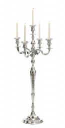 Renaissance Polished Aluminium Candelabra 100cm