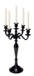 Renaissance Candelabra Black 49cm