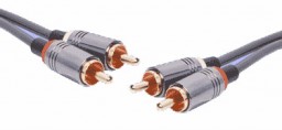 Stereo 2 RCA Male to 2 RCA Male Lead 0.75m