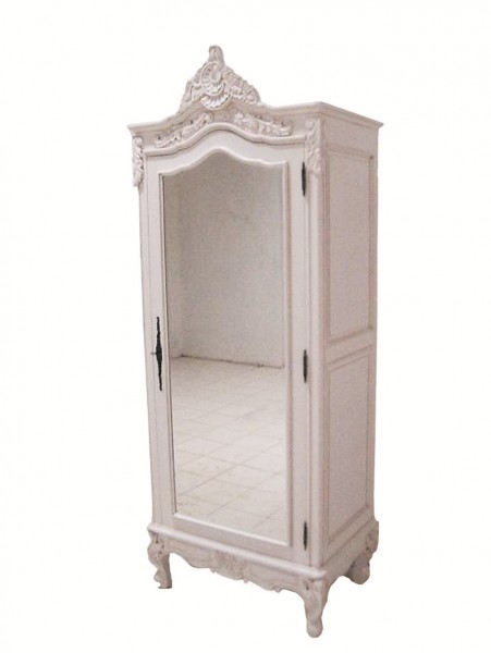 Luxury Concepts French Louis Xv Mirrored One Door Armoire In