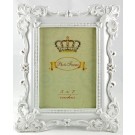 Photo Frame Antique Look White 5" x 7" 