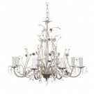 Floriade Chandelier - 8 Arm Antique White 