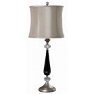 Alexis Black Table Lamp with Cream Shade