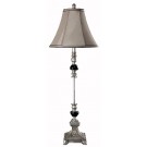 Alberta Silver Table Lamp with Silver Shade