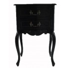 Anne French Louis XV Nightstand in Black